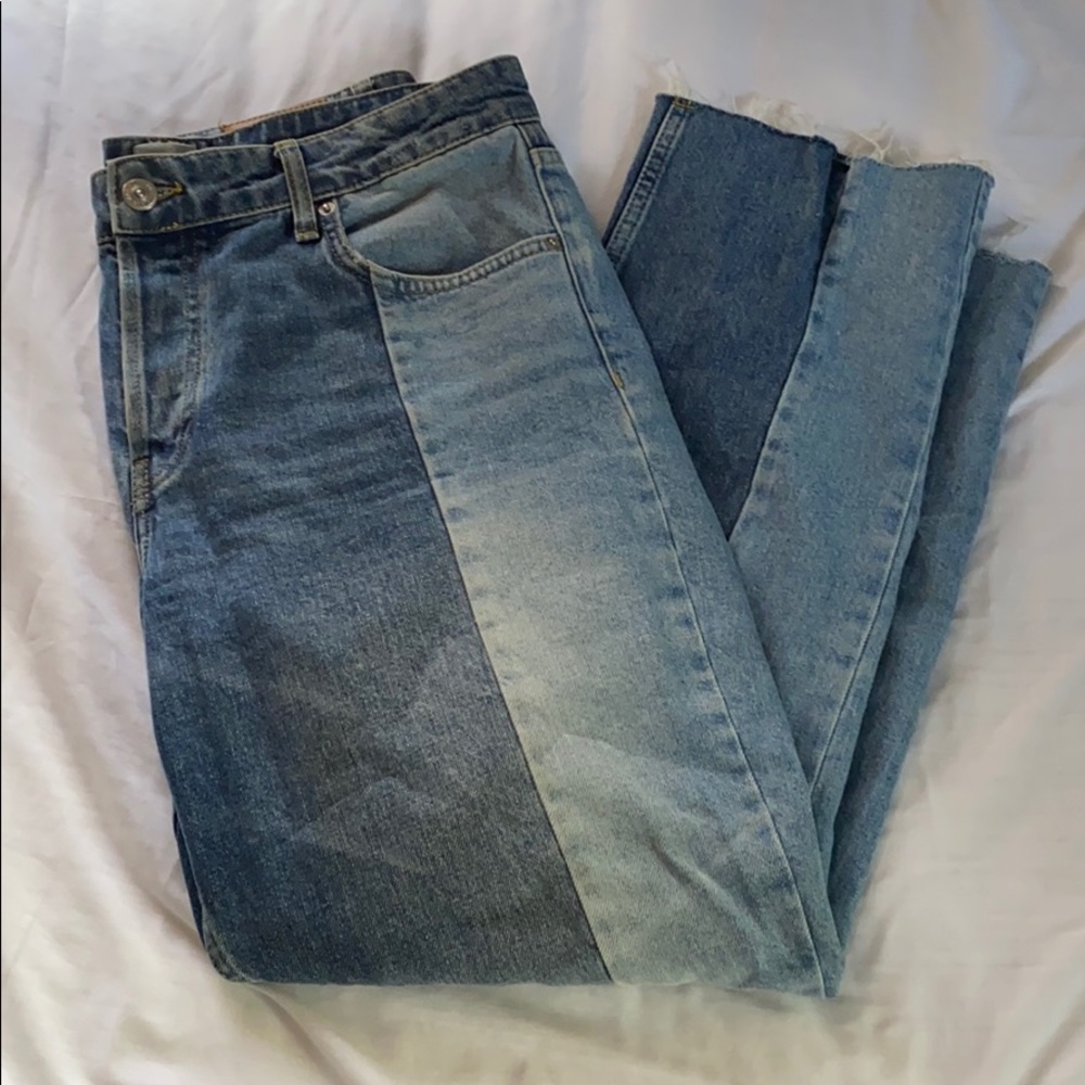 two tone jeans